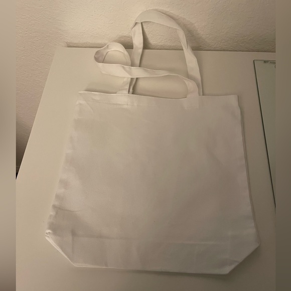 🦋Canvas White Tote Bag Nothing But Good Vibes🦋 - Picture 2 of 2